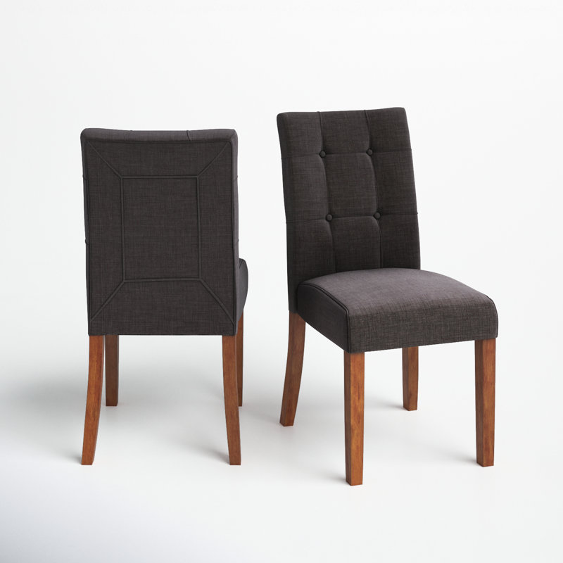 Andover Mills™ Mitzi Tufted Linen Solid Back Side Chair & Reviews Wayfair